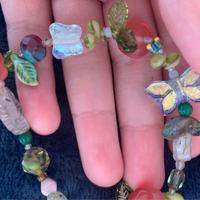 Bracciale artigianale con perline ceche