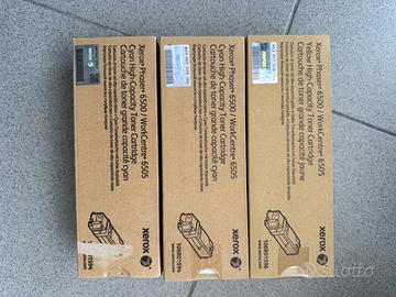 Cartucce e vaschetta per Xerox 6500 / 6505