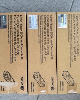 Cartucce e vaschetta per Xerox 6500 / 6505