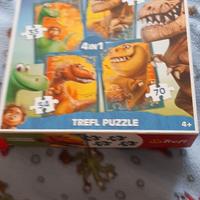 puzzle 4 in 1 The gode dinosaur +sagome dinosauri