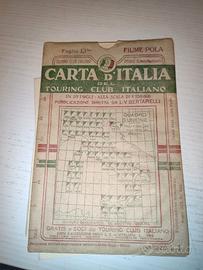 Mappa Touring Club Fiume Pola 13 Bis Croazia Goriz