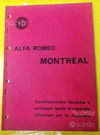 Manuale Officina Originale Alfa Romeo Montreal