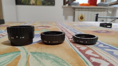 tubi di prolunga per foto macro