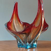 Grande centrotavola vaso Murano vetro sommerso