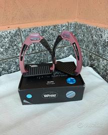 Stafe da equitazione di sicurezza rosa