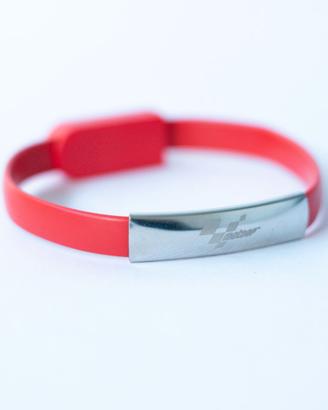 Braccialetto MotoGP Rosso con collegamento USB