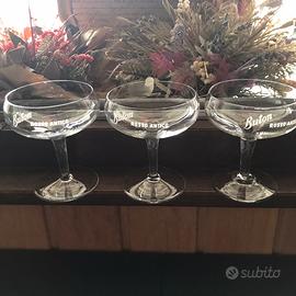 Collezione “Buton rosso antico” 3 coppe vintage
