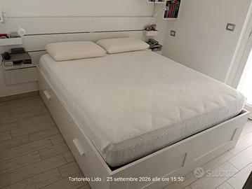 Letto matrimoniale IKEA BRIMNES + Testiera NORDLI