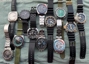 Lotto orologi vintage Seiko Citizen Nivada Omeg