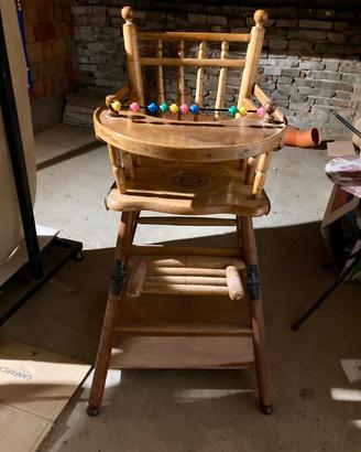 seggiolone bambino vintage