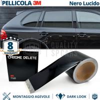 Pellicola Nero Lucido 3M Wrapping Copri Cromature