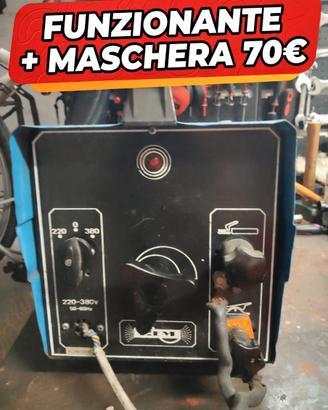 Saldatrice elettrodo 155a.220/380v +maschera
