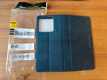 Cover Custodia pelle xiaomi redmi note 13 5g blu