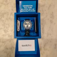 Orologio Swatch mission to the Super Blu Moonphase