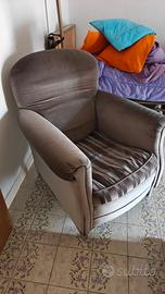 poltrona in alcantara