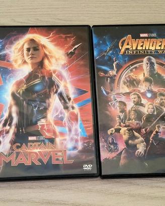 DVD Thor+Captain Marvel+Infinity War+Endgame