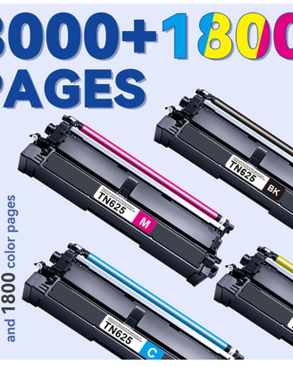 Set 4 Toner TN625 Compatibili Brother (bk/c/m/y) -