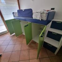 Arredo cameretta con 3 posti letto