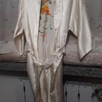 Kimono vestaglia bianco perla tg.L usato unisex