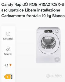Asciugatrice Candy ROE H10A2TCEX-S