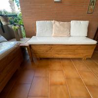 Salotto da giardino in legno