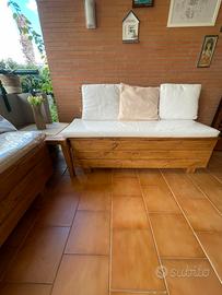 Salotto da giardino in legno