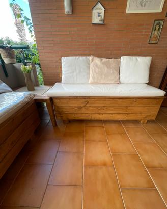 Salotto da giardino in legno