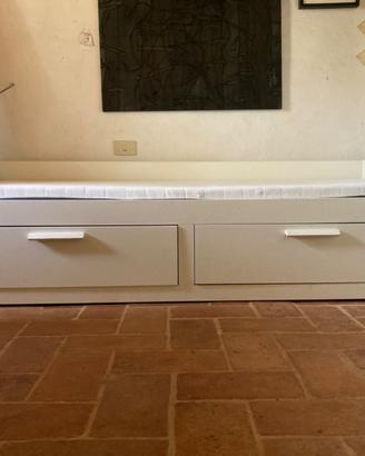 Letto Ikea BRIMNES apribile con 2 cassetti,