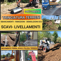 Movimento terra, Scavi, Trincia, Pulizia terreni