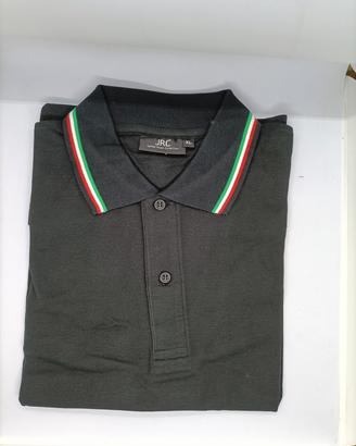 Polo Uomo JRC Nero XL Cotone James Ross collection
