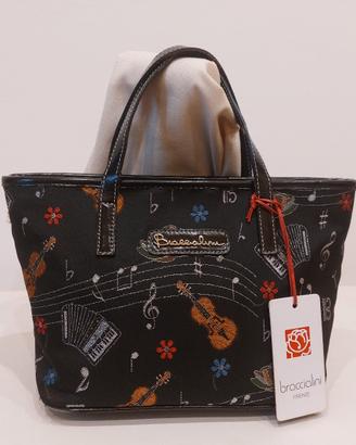 BORSA E PORTAFOGLI BRACCIALINI LINEA JACQUARDMUSIC