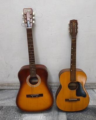 2 chitarre acustiche SISME e HORUGEL 