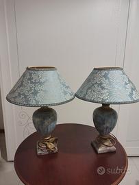 coppia di abat jour  shabby chic made in Italy 