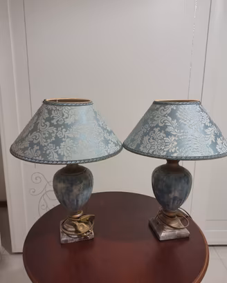 coppia di abat jour  shabby chic made in Italy 