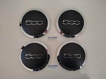 Set 4 coprimozzo bordo cromato Fiat 500 Cinqucento