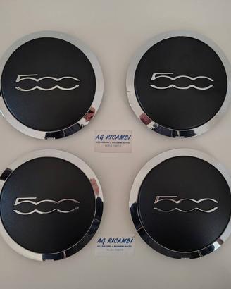 Set 4 coprimozzo bordo cromato Fiat 500 Cinqucento