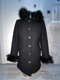 Cappotto nero tg. 42/44 in lana