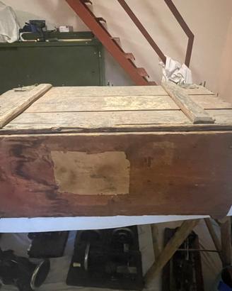 Baule Cassa Legno militare epoca WWII vintage