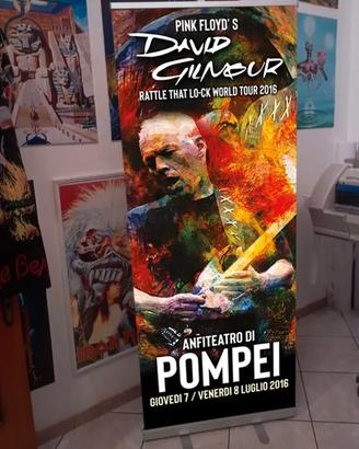 Espositore roll-up David Gilmour Pink Floyd "live