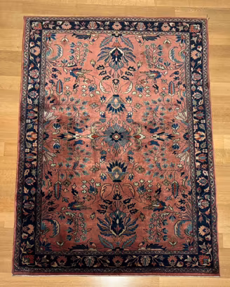 Tappeto persiano Sarouk 168x120 annodato a mano