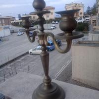 Candelabro liturgico per tre candele