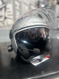 CASCO DIEFFE CON INTERFONO, DOPPIA VISIERA, E 2 PR