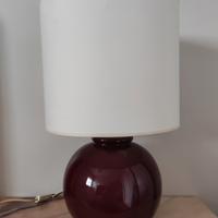  due lumi da comodino bordeaux 