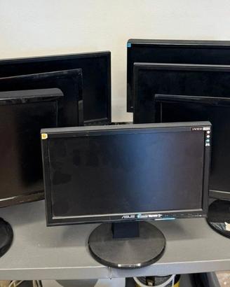 lotto monitor pc con cavi