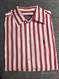 Camicia in popeline a righe Classic-Fit