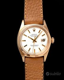 Rolex Datejust Ref. 1601-White Dial - Pink Gold