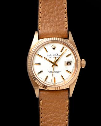 Rolex Datejust Ref. 1601-White Dial - Pink Gold