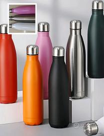 Borraccia in acciaio inox da 1000 ml color beige.
