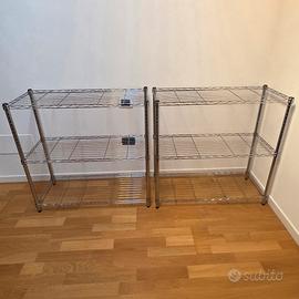Scaffale acciaio cromato 6 ripiani SPACEO
