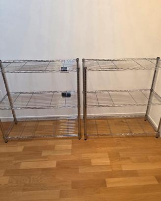 Scaffale acciaio cromato 6 ripiani SPACEO